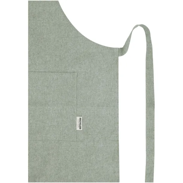 Pheebs 200 g/m² recycled cotton apron Heather green