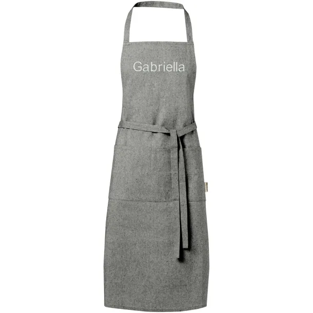 Pheebs 200 g/m² recycled cotton apron Heather black