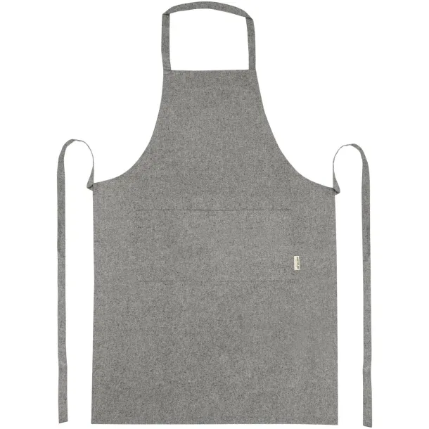 Pheebs 200 g/m² recycled cotton apron Heather black