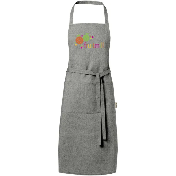 Pheebs 200 g/m² recycled cotton apron Heather black