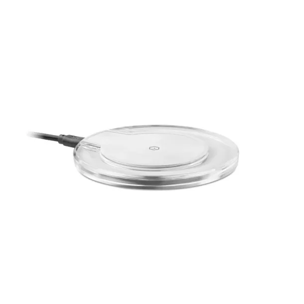 UVE CHARGING + Round wireless charging pad White