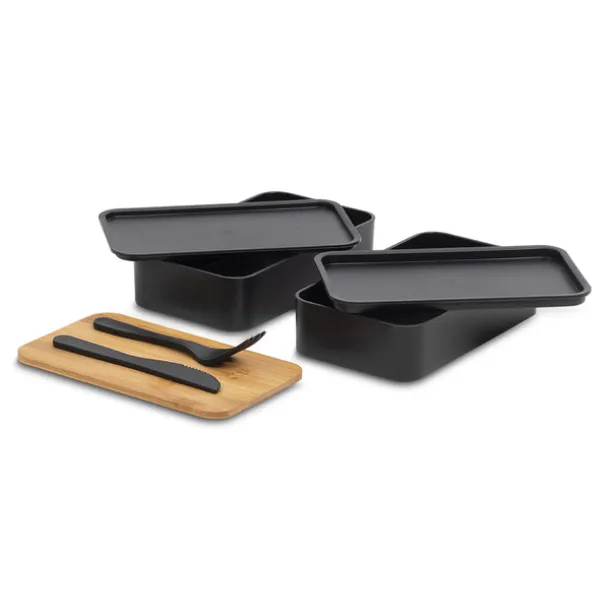 MACHICO double lunch box Black