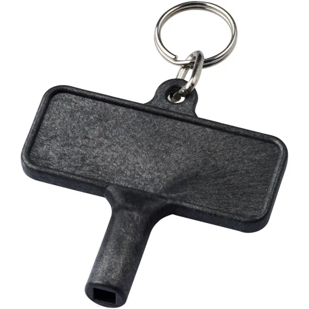 Largo plastic radiator key with keychain - Unbranded Solid black