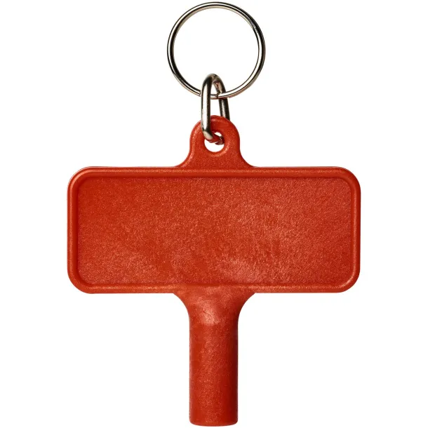 Largo plastic radiator key with keychain Red