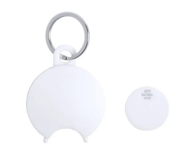 Portis anti-bacterial trolley coin keyring White