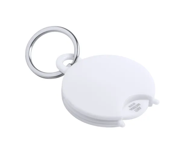 Portis anti-bacterial trolley coin keyring White