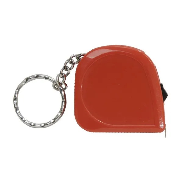 JUST key ring with tape measure 2 m Red