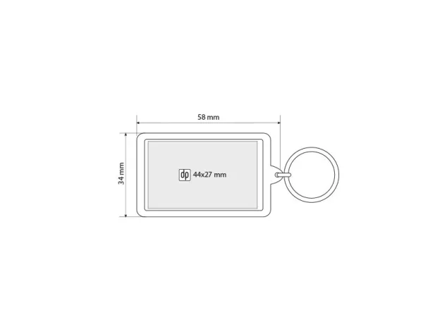 LOCKER keyholder Transparentna