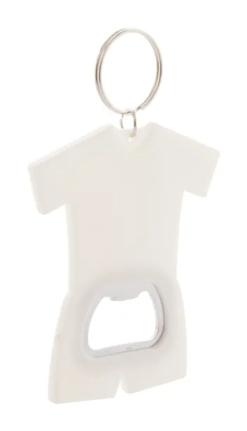 Soccer keyring White