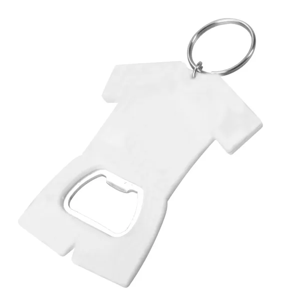 Soccer keyring White