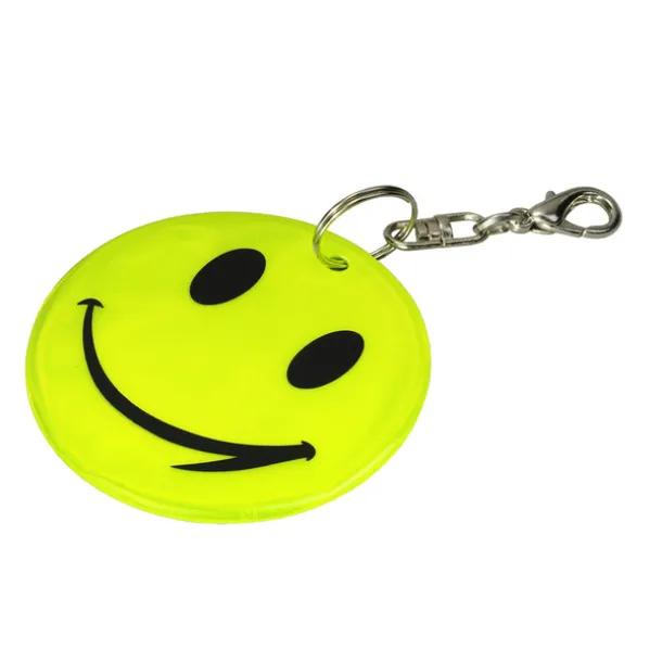 HAPPY KEY reflective key ring Yellow