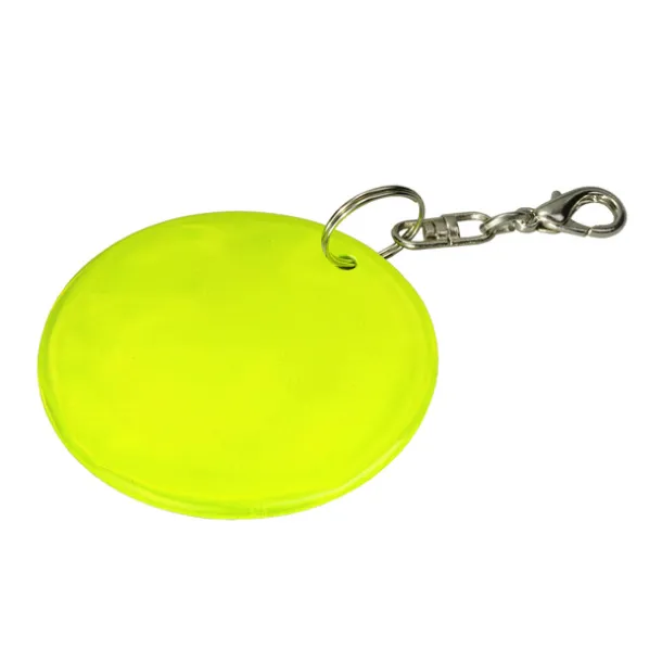 HAPPY KEY reflective key ring Yellow