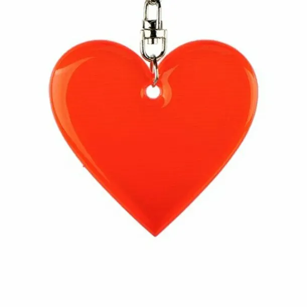 AFFECTION reflective key ring Red