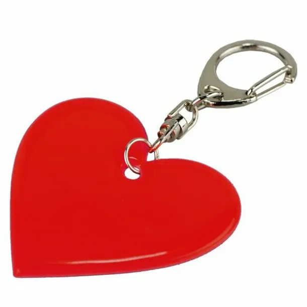 AFFECTION reflective key ring Red