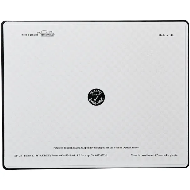 Brite-Mat® rectangular mouse mat - Brite-Mat® Solid black