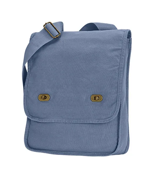  CANVAS FIELD BAG - Comfort Colors Blue Jean
