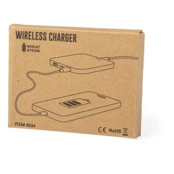  Wheat straw wireless charger 5W neutral