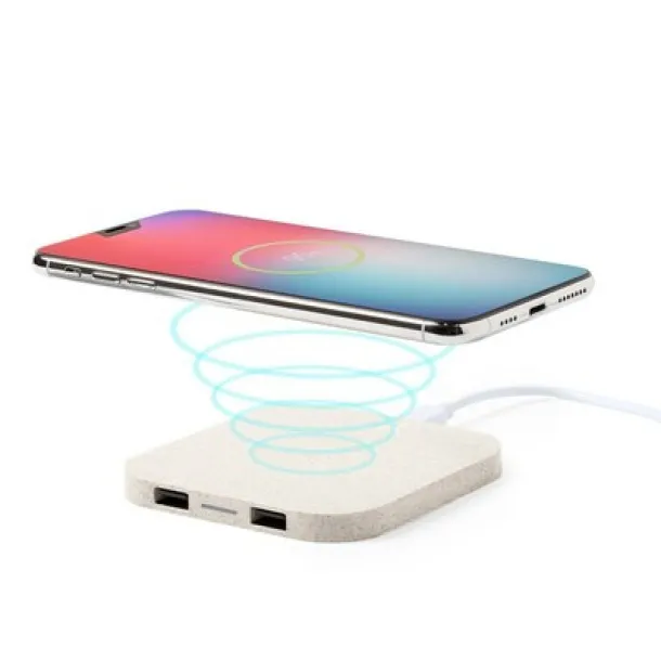  Wheat straw wireless charger 5W neutral