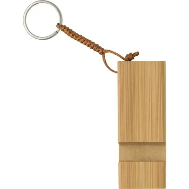  Bamboo keyring, phone stand brown