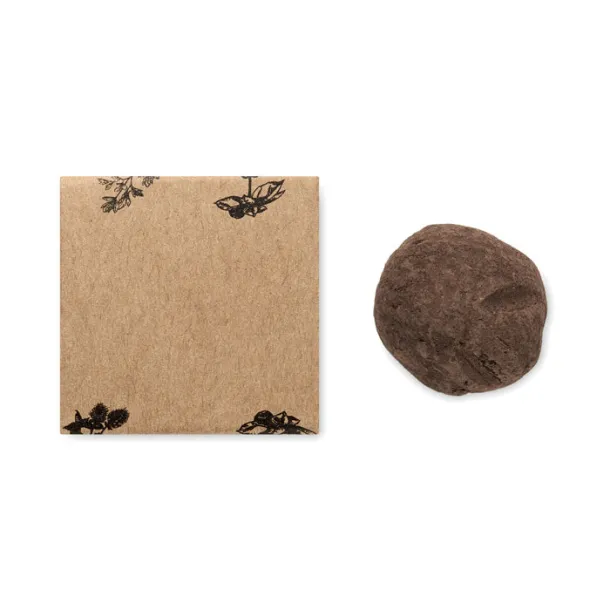 BOMBI III Herb seed bomb in carton box Beige