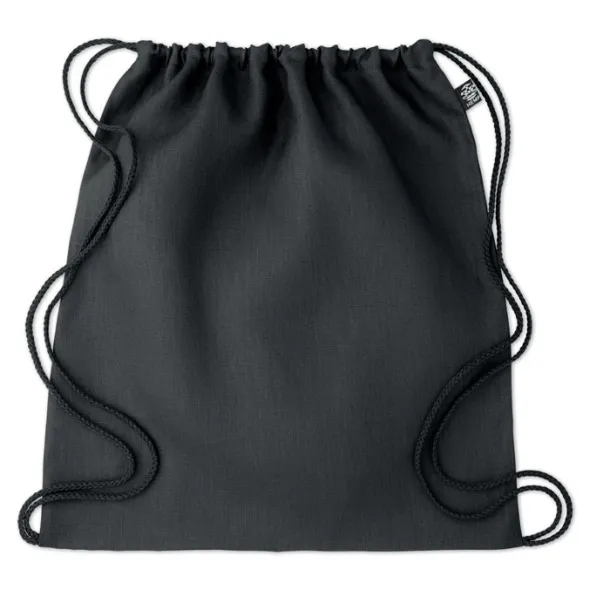 NAIMA BAG Hemp drawstring bag 200 gr/m² Black