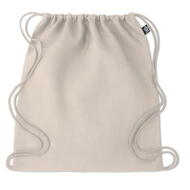 NAIMA BAG Hemp drawstring bag 200 gr/m² Beige