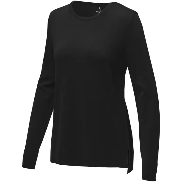 Merrit women's crewneck pullover - Elevate Life Solid black