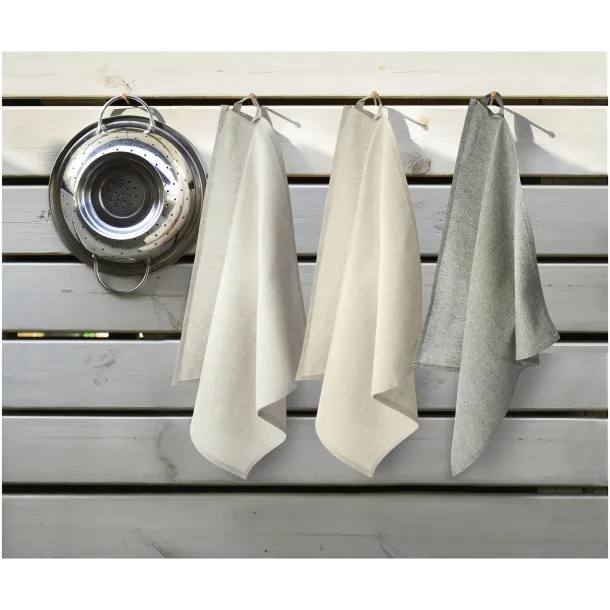 Pheebs kuhinjski ručnik od recikliranog pamuka Heather grey