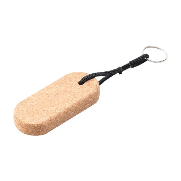 PLIVAT cork keychain Beige