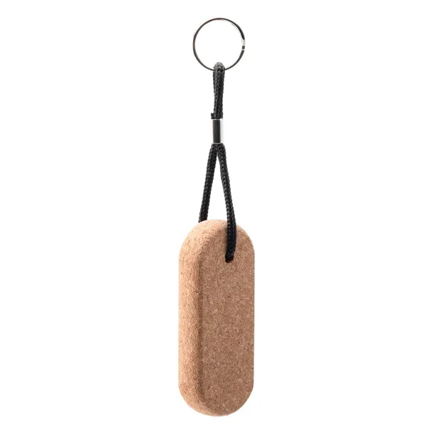 PLIVAT cork keychain Beige