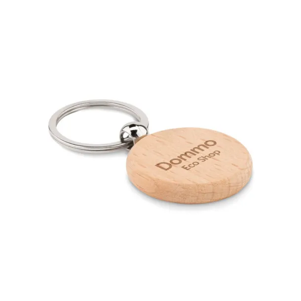 TOTY WOOD Round wooden key ring Wood