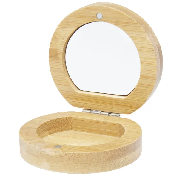 Afrodit bamboo pocket mirror Natural