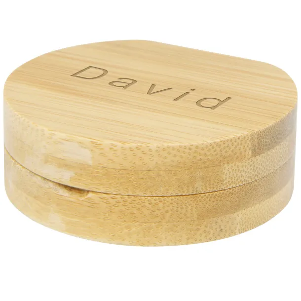 Afrodit bamboo pocket mirror Natural