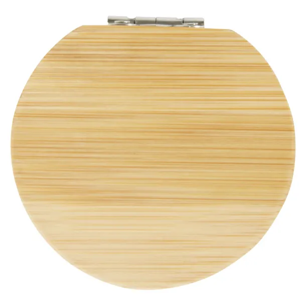 Afrodit bamboo pocket mirror Natural