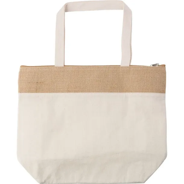  Cotton jute cooler bag khaki