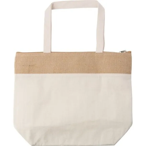  Cotton jute cooler bag khaki