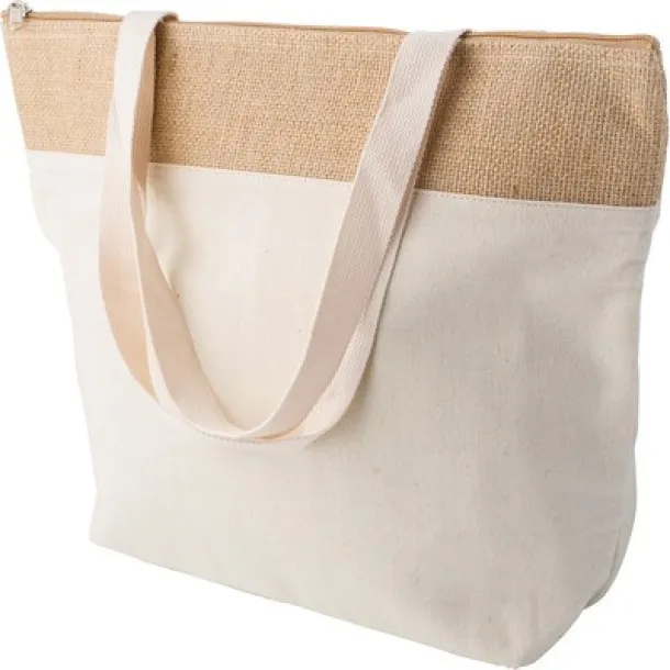  Cotton jute cooler bag khaki