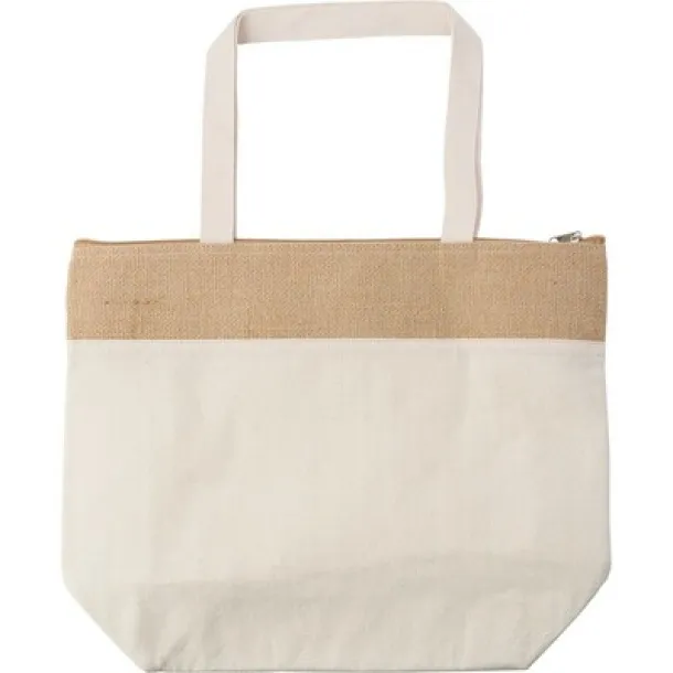  Cotton jute cooler bag khaki