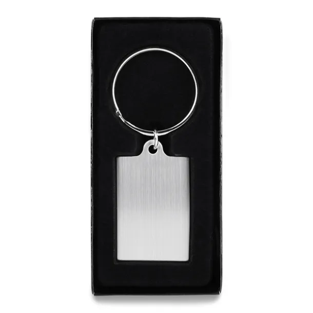 VISIBLE metal key ring Silver