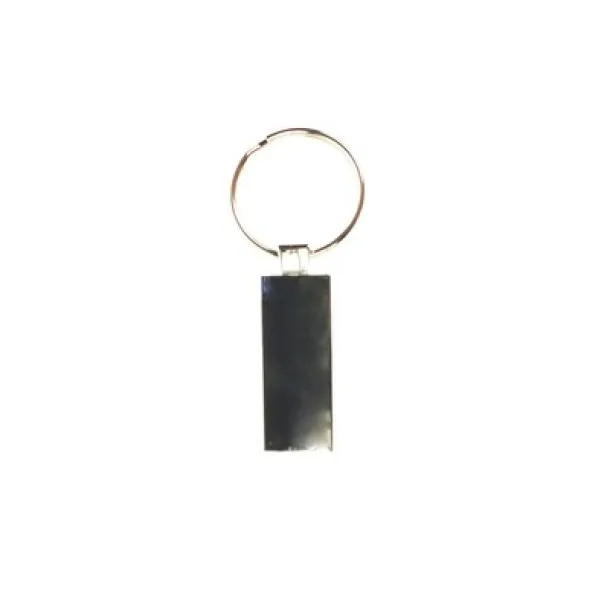  Rectangular keyring silver