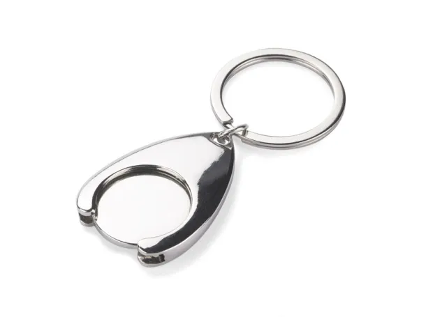 TOKEN Keychain 2 w 1 silver