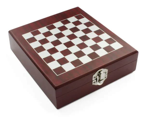 TREBB Wine set with chess Smeđa