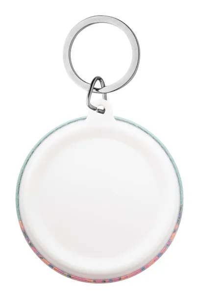 KeyBadge Maxi pin button keyring White