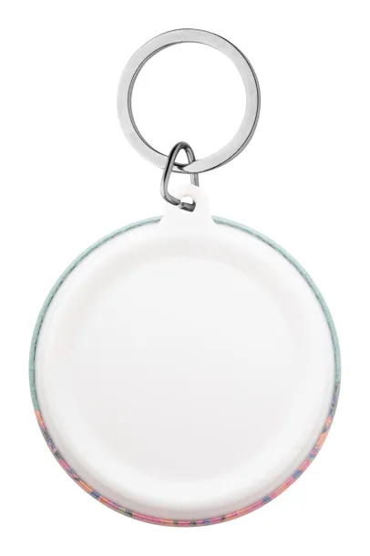 KeyBadge Maxi pin button keyring White