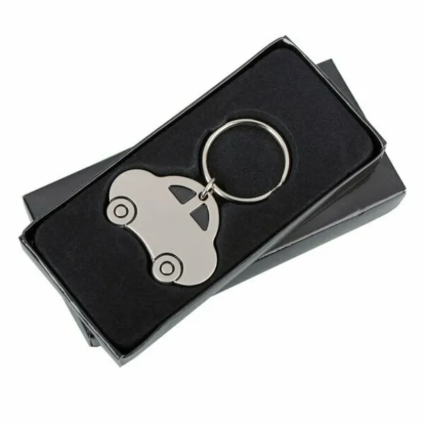 AUTO metal key ring Silver