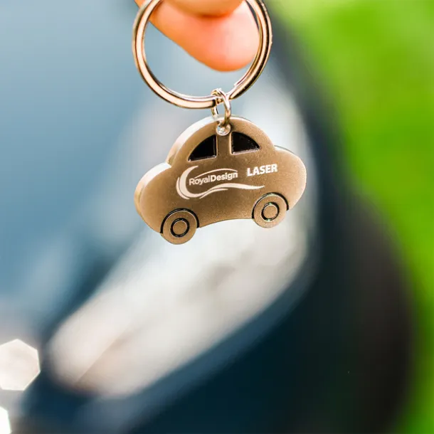 AUTO metal key ring Silver