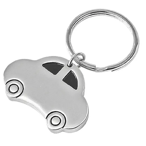 AUTO metal key ring Silver