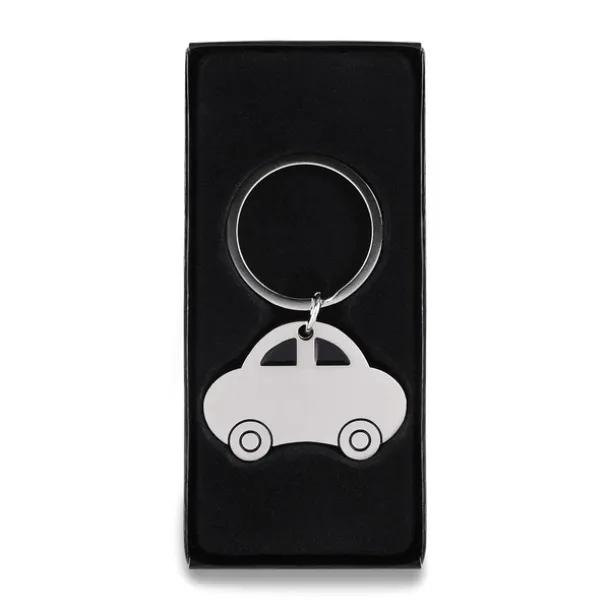 AUTO metal key ring Silver