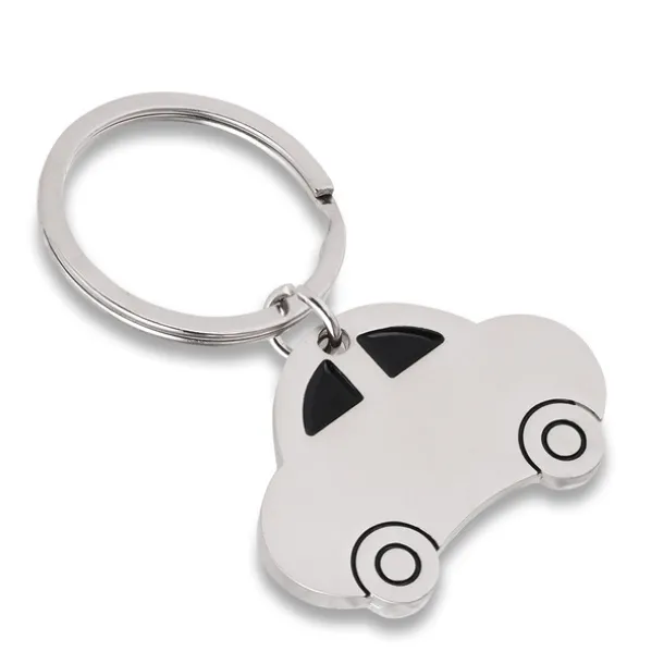 AUTO metal key ring Silver