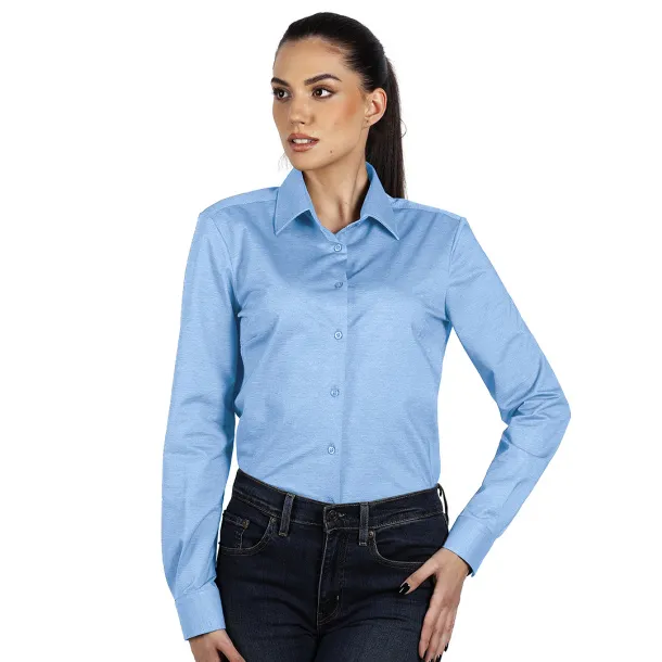 GRANT LSL WOMEN Women's long sleeve shirt Light blue